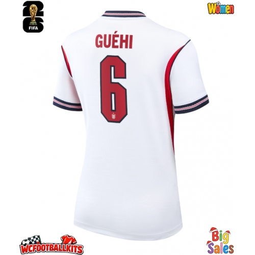 England Marc Guehi #6 Replica Home Stadium Shirt for Women World Cup 2026 Short Sleeve
